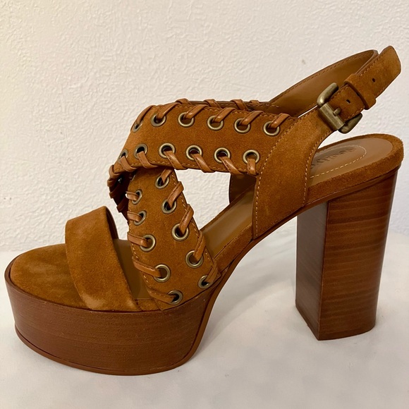 See by Chloe Helen Platform Suede Shoes 8.5 - Picture 1 of 7